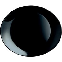 Assiette à steak 30 cm 6 pièces Italie Party black CreaTable; 30x26x3 cm (LxlxH); noir; ovale; 6 pièce(s) / Lot