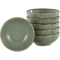 6x CreaTable Collezione Natura - Ciotola di soia da 6 pezzi; 40 ml, 8x3 cm (ØxH); grigio pietra; rotonda; 6 pz. / Pacco