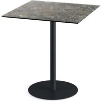 Table Urban 70x70 cm, piètement noir Feros; 70x70x73.2 cm (LxlxH); multicolore; carré(e)