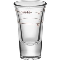 Bicchiere Dublino van Well; 40 ml, 5x9.5 cm (ØxH); trasparente; conica; 2 cl & 4 cl Segno di riempimento, 12 pz. / Pacco