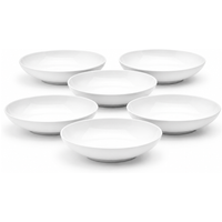 6x van Well Insalatiera New York, 21 x 17 cm, porcellana, confezione da 6 pezzi; 600 ml, 17x21x5.2 cm (LxLxH); bianco; ovale; 6 pz. / Pacco