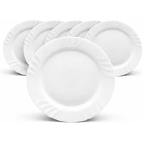 Piatto rotondo piano Ebro 32 cm Bormioli Rocco; 32x32x32x2.5 cm (LxLxØxH); bianco; rotonda; 6 pz. / Pacco