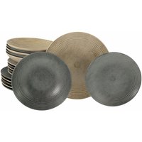 Catania mix - Set di piatti da 18 pezzi CreaTable; multicolore