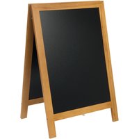 Stop trottoir Deluxe - finition hévéa laqué - 55x85cm Securit; 55.5x85 cm (lxH); brun