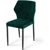 Chaise rembourrée empilable Louis Feros; 49x57.5x81.5 cm (lxPxH); vert; 4 pièce(s) / Lot