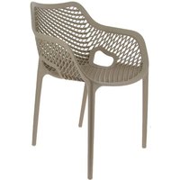 Fauteuil Air Ligne CHR; 57x60x83 cm (lxPxH); gris; 4 pièce(s) / Lot