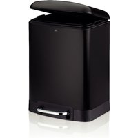 Cestino per bagno Davino in metallo Silent Close kela; 6000 ml, 22.5x20.5x32.5 cm (LxLxH); nero