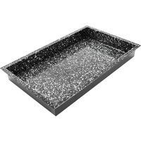 Schneider Plaque de cuisson spécial four à convection, granit émaillé; GN 1/1, 53x32.5x6 cm (LxlxH); noir/blanc; rectangulaire