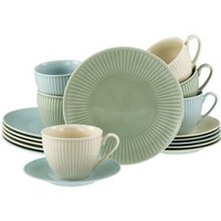 Valencia pastello - Servizio da caffè da 18 pezzi CreaTable; multicolore
