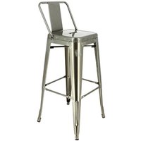 Chaise de bar en métal Chicago Ligne CHR; 43x43x94 cm (lxPxH); gris; 4 pièce(s) / Lot