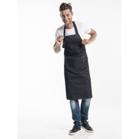 Tablier à bavette Black Denim l75 - l100 cm Chaud Devant; 100x75 cm (Lxl); noir