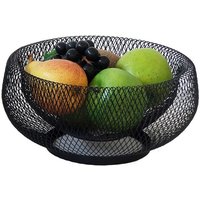 Corbeille Marlo en métal kela; 14.5 cm (H); noir; rond(e)