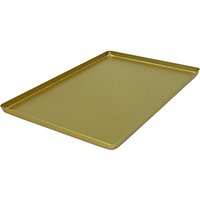Schneider Vassoio rettangolare in alluminio; 60x40x2 cm (LxLxH); oro; rettangolare