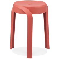 Tabouret POMPA Légia; 35.5x35x45 cm (lxPxH); rouge