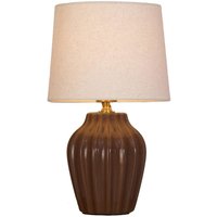 Lampada da tavolo Lyon PR Home; 32x18x32 cm (LxLxH); marrone