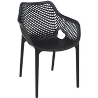 Fauteuil Air Ligne CHR; 57x60x83 cm (lxPxH); noir; 4 pièce(s) / Lot