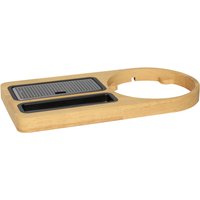 CORBY Vassoio di cortesia Buckingham compatto in legno scuro; 18x35.5x21.5 cm (LxHxP); naturale
