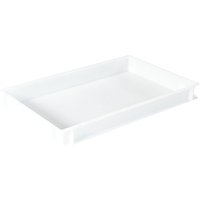 Contenitore per impasto pizza in polipropilene Stalgast; 40x60x7 cm (LxLxH); bianco