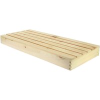 Planchette caillebotis Venicia 62.5x28x6 cm Prolinea; 28x6x62.5 cm (lxHxP); beige; 2 pièce(s) / Lot