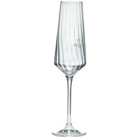 Bicchiere da champagne Eva van Well; 200 ml, 4x25 cm (ØxH); trasparente; 0.1 l Segno di riempimento, 6 pz. / Pacco