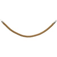 Cordone intrecciato per asta per transenne Classic Securit; 4x0.84x150x0.84 cm (LxLxHxP); marrone