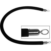 Cordon d'accueil avec mousqueton argenté Stalgast; 150 cm (L); noir