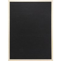 Tableau à lettres - 256 lettres, chiffres et icônes - Bois finition teck laqué - Kit de montage inclus - 40x60cm Securit; 60x80 cm (lxH); noir