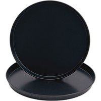 Stalgast Teglia per pizza; 4x50 cm (HxØ); nero