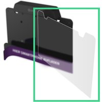 Cartellone pubblicitario in acrilico per BASIC akkut; trasparente
