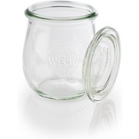 12x APS Barattolo Weck con coperchio, set di 12 pezzi, Ø 7 cm, H: 8 cm; 220 ml, 7x8 cm (ØxH); trasparente; 12 set / Pacco