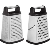Grattugia quadrata in acciaio inox con base e impugnatura antiscivolo Stalgast; 10x23x8 cm (LxHxP); argento