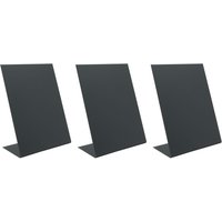 Set di 3 Lavagne da Tavolo A5 Securit; 14x20 cm (LxH); nero