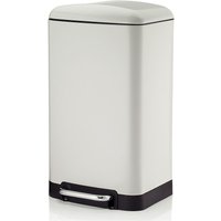 Poubelle à pédale Davino silent close kela; 30 l, 34x30.5x61 cm (LxlxH); blanc