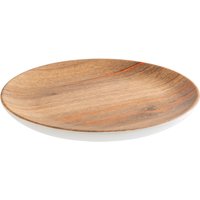 Lusini 54% Rabatt auf APS Teller CRAZY WOOD 20 cm Melamin in Holzlook