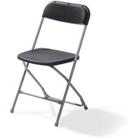 Chaise pliante Budget, empilable Feros; 43x49x80 cm (lxPxH); gris/noir; 7 pièce(s) / Lot