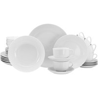 CreaTable Luna white - servizio da 30 pezzi; bianco