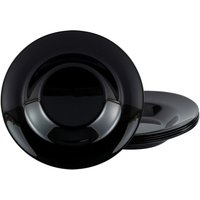 6x CreaTable Assiette à pâtes 29 cm 6 pièces Italie Party; 45 cl, 29x5 cm (ØxH); noir; rond(e); 6 pièce(s) / Lot