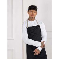 Grembiule da cucina Spanish One Le Nouveau Chef; 70x83 cm (LxL); nero