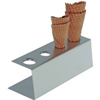 Support pour cornets à glace Schneider; 27x9.5x8.5 cm (LxlxH); inox