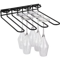 APS Rail porte-verres; 29.5x32x6 cm (LxlxH); noir