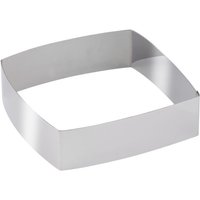 Anello per dolci quadrato curvo Schneider; 16x5 cm (LxH); acciaio inox