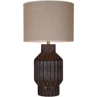 Lampada da tavolo Turi PR Home; 64x35x64 cm (LxLxH); marrone