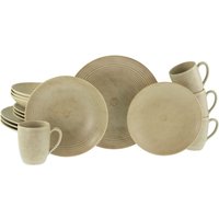 CreaTable Service combiné 16 pièces Catania; sable