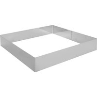 Cadre à découper/à cuire carré Schneider; 28x28x5 cm (LxlxH); inox