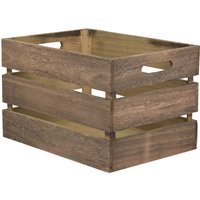 Cassetta in legno vintage Securit; 21x35x25 cm (LxLxH); marrone