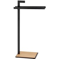 Porte-serviettes Oak kela; 30x24x82.5 cm (LxlxH); noir