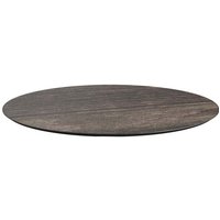 Plateau de table rond Feros; 70x70x1.2 cm (LxlxH); brun foncé; rond(e)