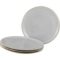 Vintage Nature - Piatto pizza 4 pezzi CreaTable; 33x1.8 cm (ØxH); grigio pietra; rotonda; 4 pz. / Pacco