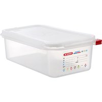 Contenitore gastronorm con coperchio, polipropilene, gastronorm 1/3 Araven; GN 1/3, 4 l, 32.5x17.6x10 cm (LxLxP); trasparente