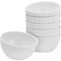 6x CreaTable Barcelona - bols 6 pcs.; 0.45 l, 14x7 cm (ØxH); blanc; rond(e); 6 pièce(s) / Lot